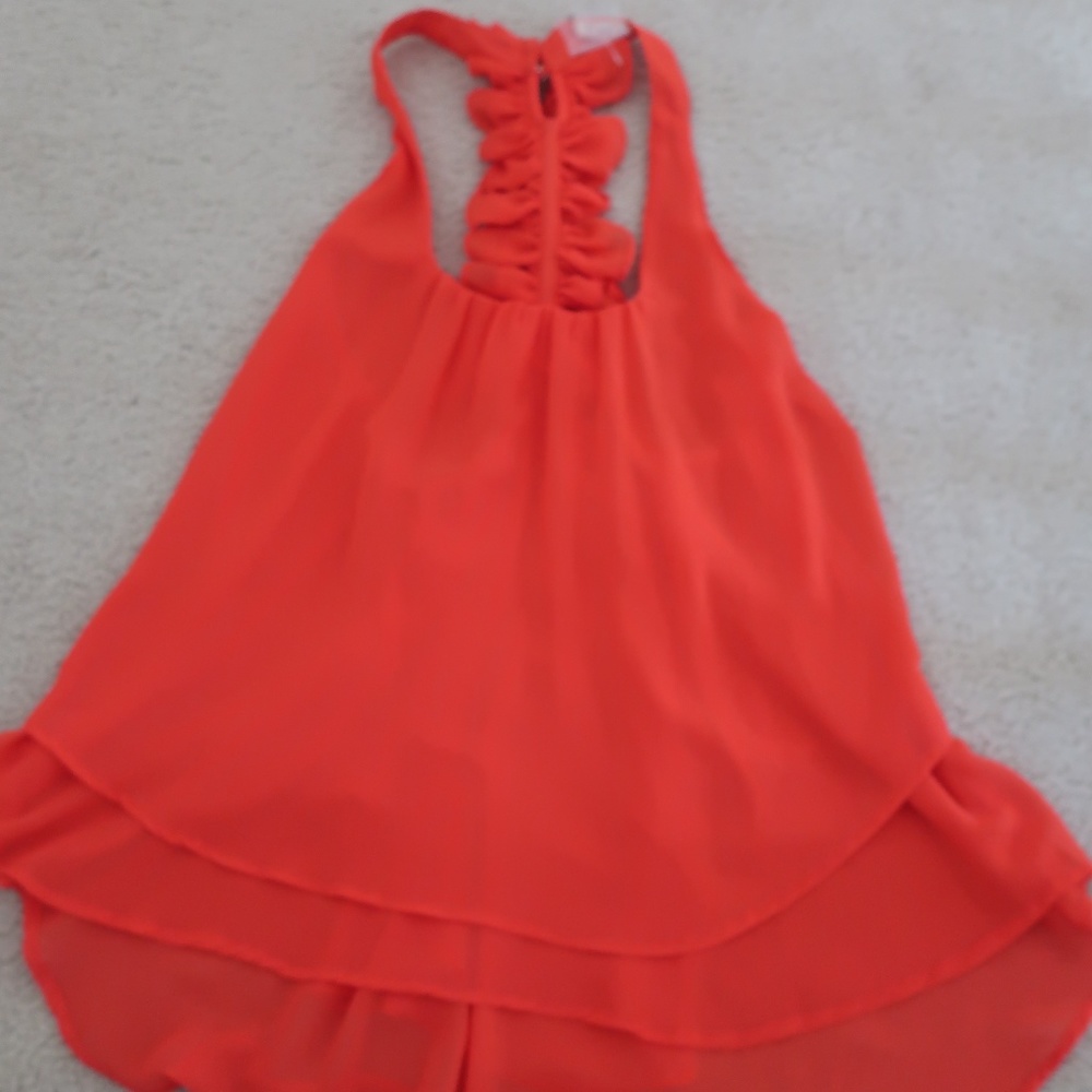 Luz Top with beautiful ruffle at the back - Small